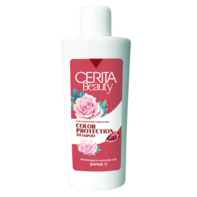 شامپو تثبیت کننده رنگ موهای رنگ شده بانوان دارای عصاره انار سریتا حجم 200 میلی لیتر