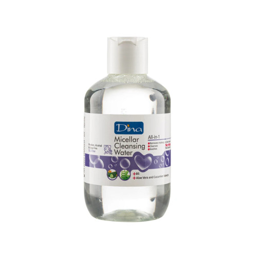 محلول پاککننده آرایش دینا حجم 400 میلی لیتر