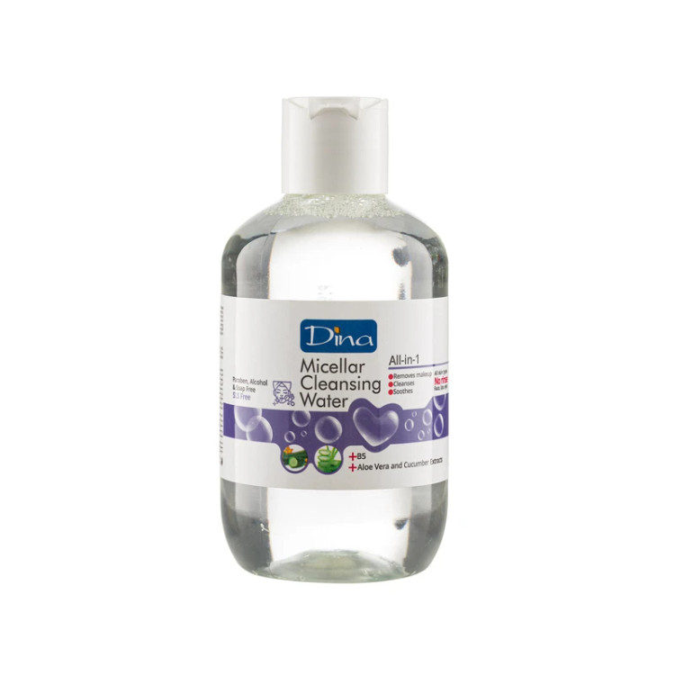 محلول پاککننده آرایش دینا حجم 400 میلی لیتر