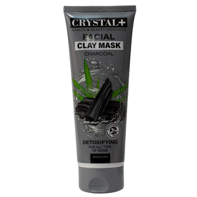 ماسک صورت کریستال مدل کربن فعال حجم 250 میلیلیتر