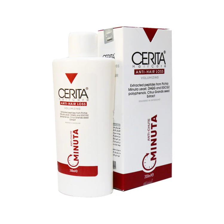 شامپو ضد ریزش مو سریتا، سازگار با موهای چرب، با حجم 200 میلیلیتر مدل Minuta