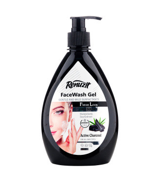 ژل شستشو صورت رینوزیت مدل کربن حجم 500 میلی لیتر