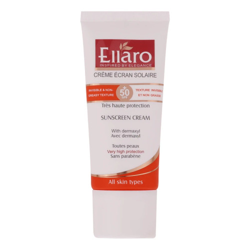 ضدآفتاب بیرنگ الارو مدل +SPF50 مناسب انواع پوست، حجم 50 میلیلیتر