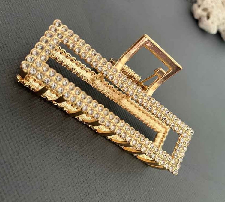 کلیپس مو فلزی مستطیلی