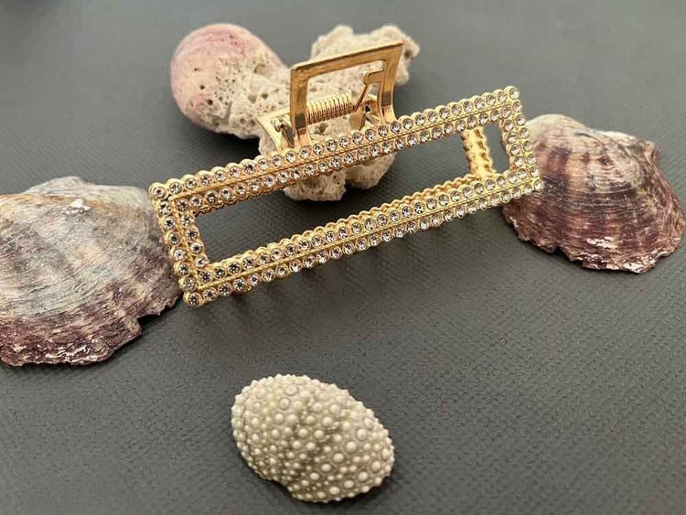 کلیپس مو فلزی مستطیلی