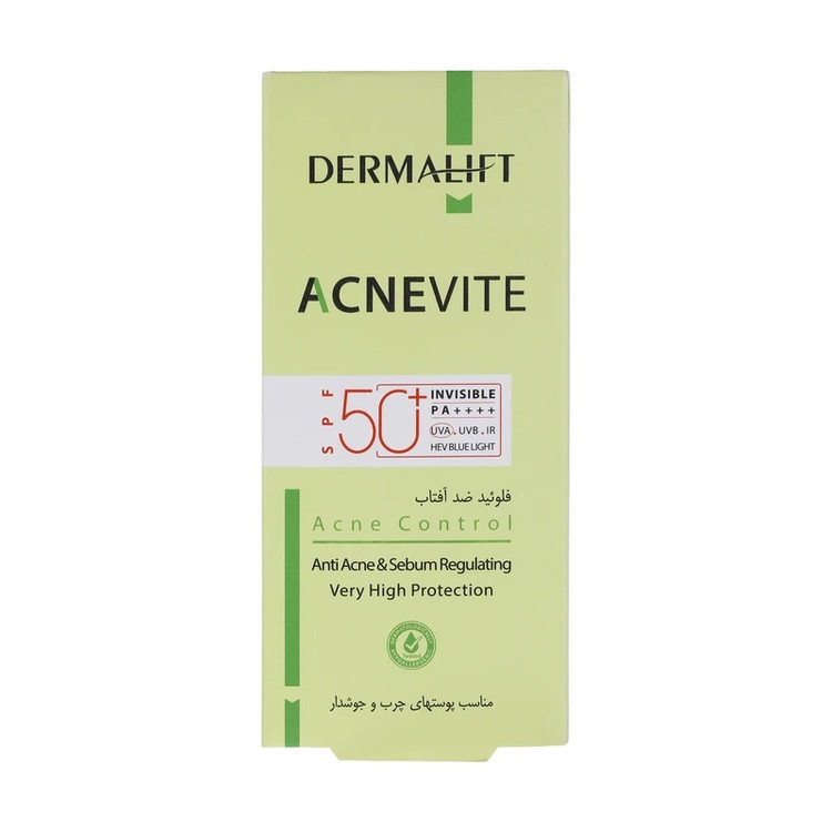 فلوئید ضد آفتاب درمالیفت مدل ACNEVIT حجم 40 میلی لیتر