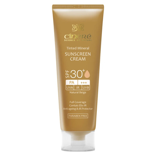 کرم ضد آفتاب سینره spf30 رنگی بژ طبیعی حجم 50 میلی لیتر