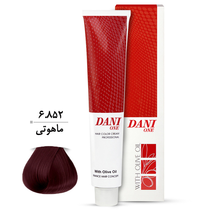 رنگ مو دنی وان شماره 6.852 حجم 100 میلی لیتر رنگ ماهوتی