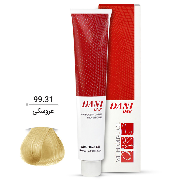 رنگ مو دنی وان شماره 99.31 حجم 100 میلی لیتر رنگ عروسکی