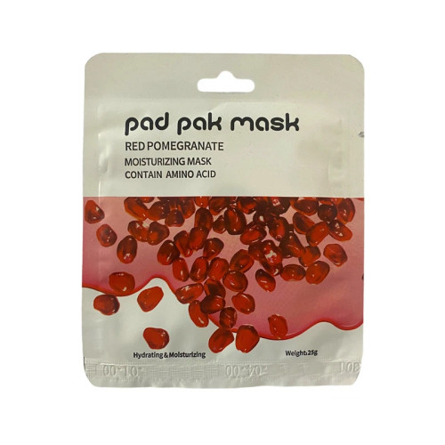 ماسک ورقه ای صورت پد پاک مدل انار وزن 25 گرم
