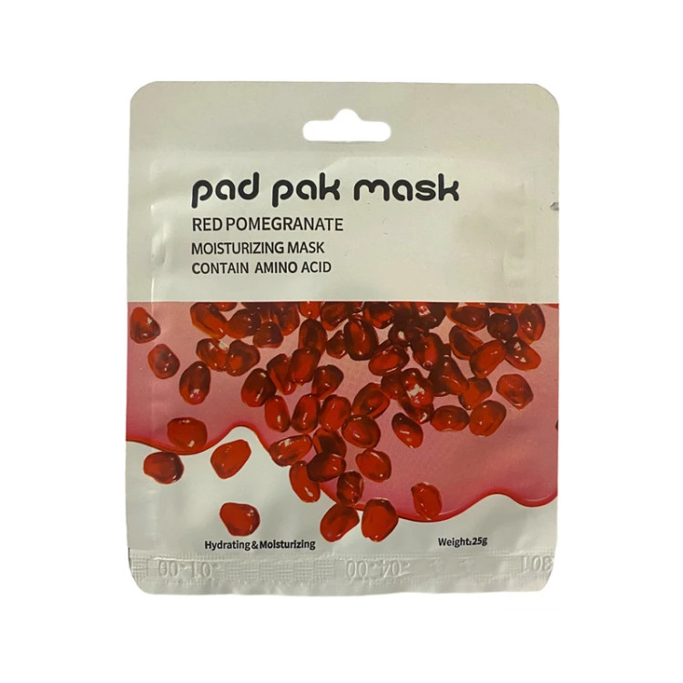 ماسک ورقه ای صورت پد پاک مدل انار وزن 25 گرم