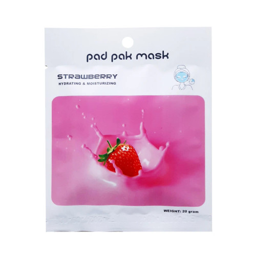 ماسک صورت پد پاک مدل توت فرنگی وزن 20 گرم