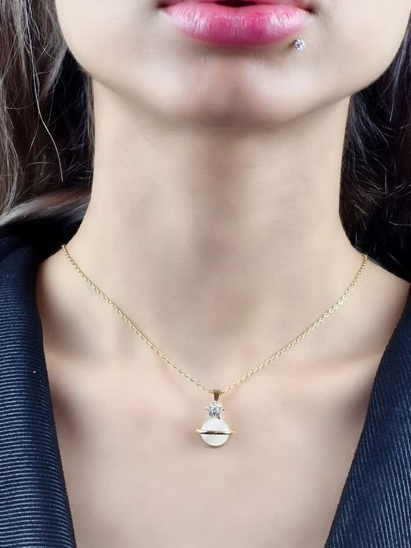 گردنبند استیل پینترستی کد 04