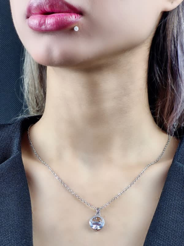 گردنبند استیل پینترستی کد 06