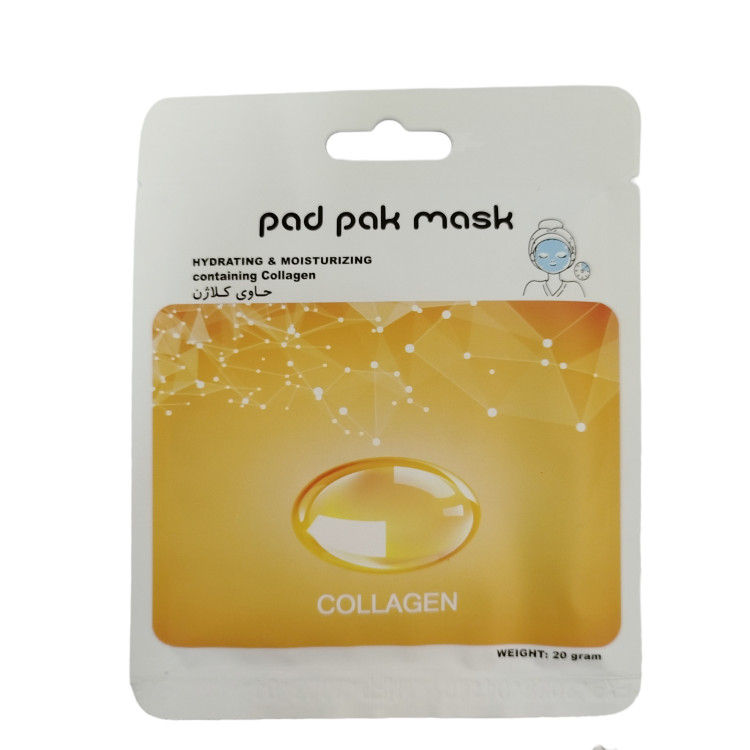 ماسک ورقه ای صورت پد پاک مدل کلاژن وزن 25 گرم