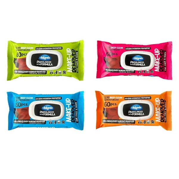 دستمال مرطوب آدونیس مدل 60 عددی