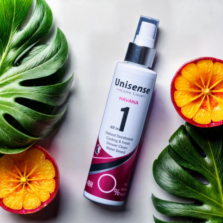 اسپری بدن زنانه یونی سنس مدل HAVANA حجم 160 میلی لیتر