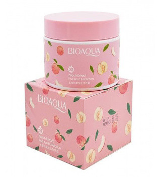 اسکراب لایه بردار بدن و صورت هلو حجم 140 گرمی بیوآکوا