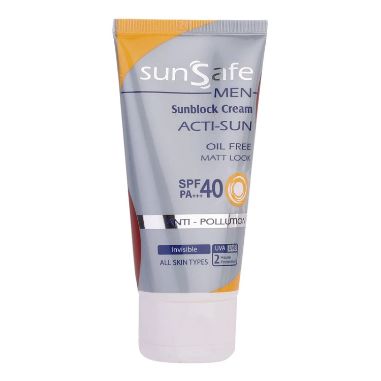 کرم ضدآفتاب آقایان سان سیف SPF40