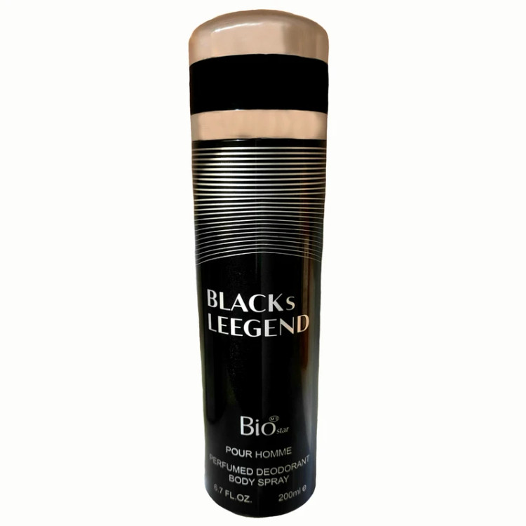 اسپری خوشبو کننده بدن مردانه بیو استار مدل BLACKs LEEGEND حجم 200 میلی لیتر