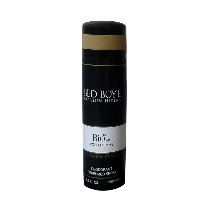 اسپری بدن مردانه بیو استار مدل بد بوی BED BOYE حجم 200 میلی لیتر