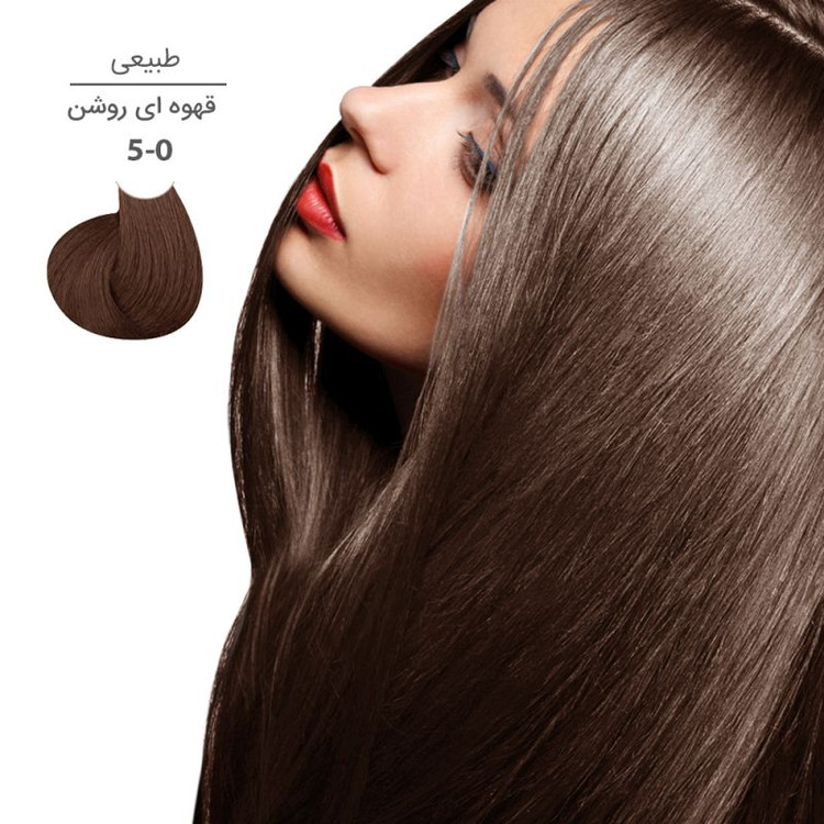 رنگ مو مارال با رنگ قهوهای روشن شماره 5.0، حجم 100 میلیلیتر