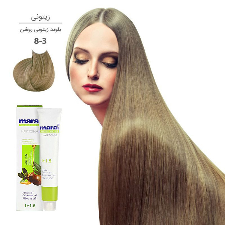 رنگ مو مارال شماره 8.3 رنگ زیتونی حجم 100 میلی لیتر