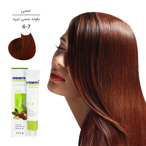 رنگ مو مارال با رنگ بلوند مسی تیره شماره 6.7، حجم 100 میلیلیتر