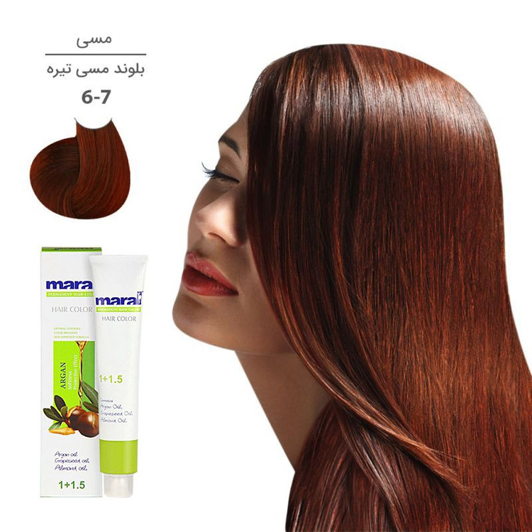 رنگ مو مارال با رنگ بلوند مسی تیره شماره 6.7، حجم 100 میلیلیتر