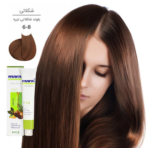 رنگ مو مارال با رنگ بلوند شکلاتی تیره شماره 6.8 ، حجم 100 میلیلیتر