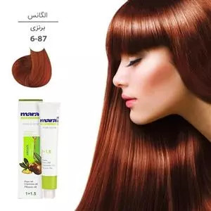 رنگ مو مارال با رنگ برنزی شماره 6.87 ، حجم 100 میلی لیتر