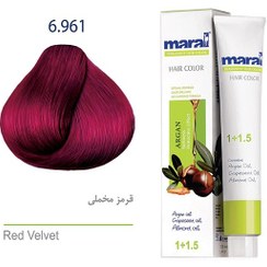 رنگ مو مارال با رنگ قرمز مخملی شماره 6.961 ، حجم 100 میلی لیتر