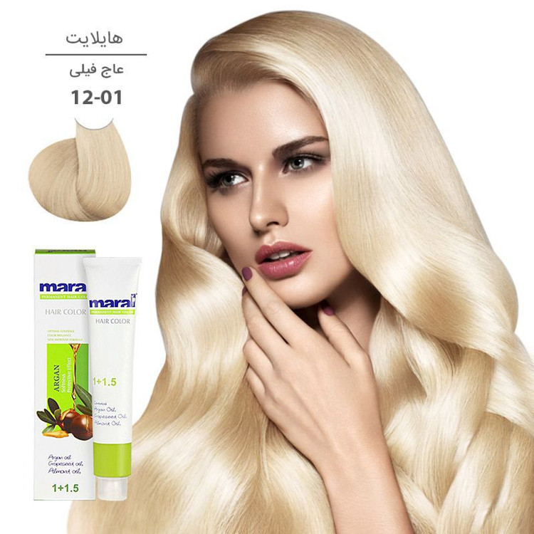 رنگ مو مارال با رنگ عاج فیلی شماره 12.01 ، حجم 100 میلی لیتر