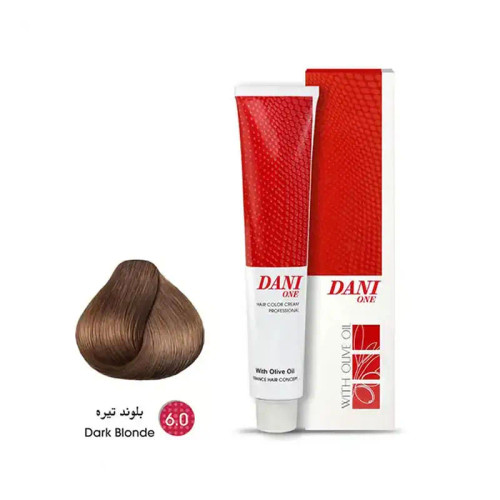 رنگ مو دنی وان رنگ بلوند تیره شماره 6.0 حجم 100 میلی لیتر