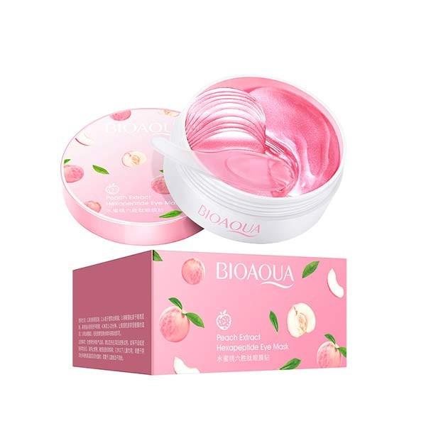 ماسک زیر چشم هلو بیواکوا مدل Peach Extract بسته 60 عددی