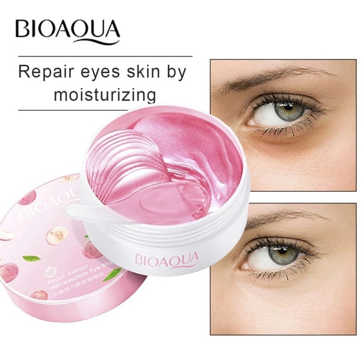 ماسک زیر چشم هلو بیواکوا مدل Peach Extract بسته 60 عددی