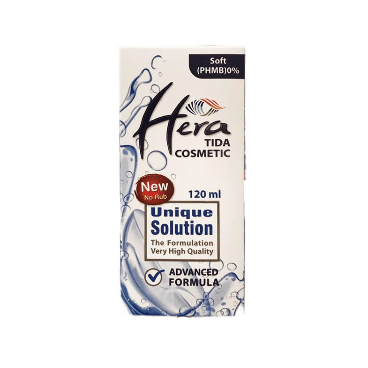 محلول شستشوی لنز هرا مدل Preservative-Solution حجم 120 میلی لیتر