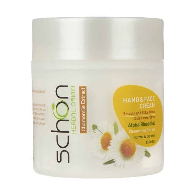 کرم مرطوبکننده دست و صورت شون، مدل عصاره بابونه، حجم 150 میلیلیتر