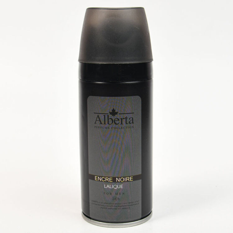 اسپری خوشبو کننده بدن مردانه Alberta مدل ENCRE NOIRE LALIQE
