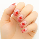 ناخن مصنوعی نوک پهن NAILS به همراه چسب دو طرفه کد 16