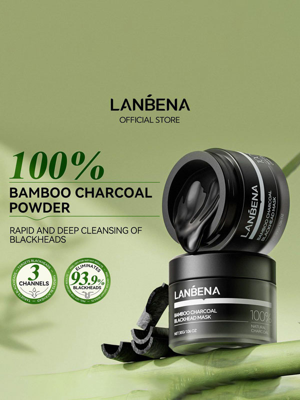 چسب بینی کاسه ای ضد جوش سرسیاه زغال بامبو لانبنا