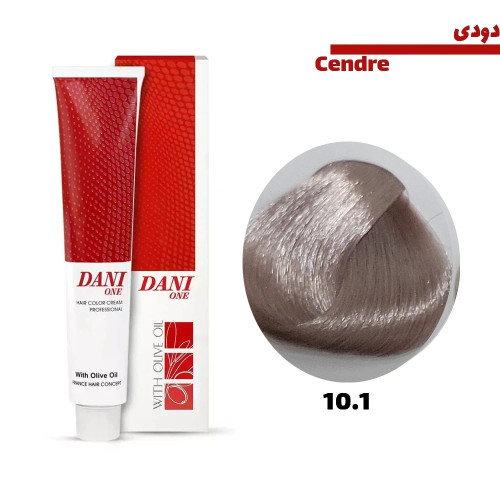 رنگ مو دنی وان رنگ بلوند دودی پلاتینه شماره 10.1 حجم 100 میلی لیتر