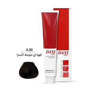 رنگ مو دنی وان رنگ قهوه ای متوسط اکسترا شماره 4.00 حجم 100 میلی لیتر