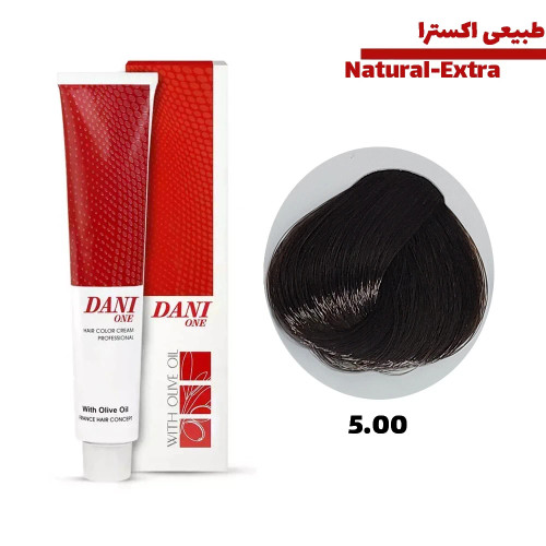رنگ مو دنی وان رنگ قهوه ای روشن اکسترا شماره 5.00 حجم 100 میلی لیتر