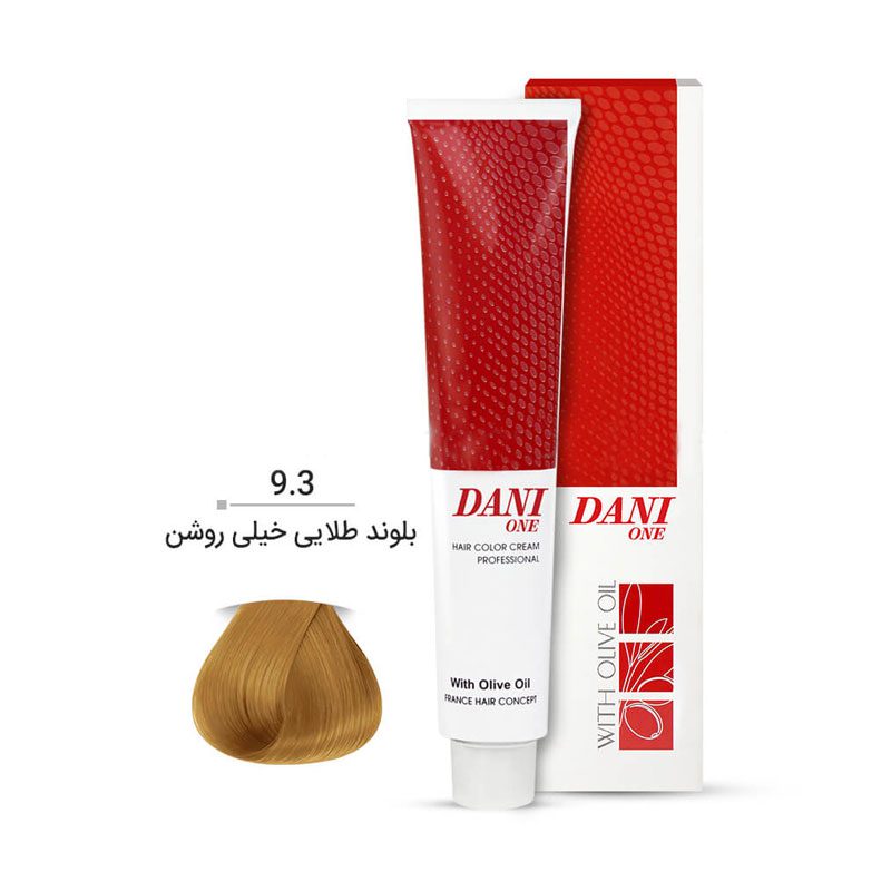 رنگ مو دنی وان رنگ بلوند طلایی خیلی روشن شماره 9.3 حجم 100 میلی لیتر