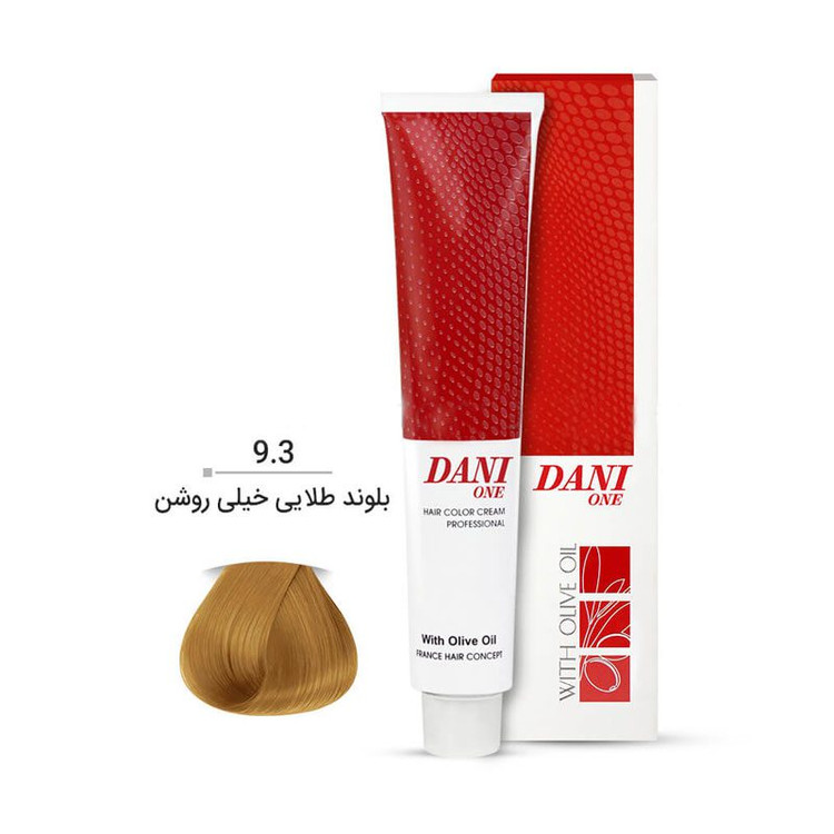 رنگ مو دنی وان رنگ بلوند طلایی خیلی روشن شماره 9.3 حجم 100 میلی لیتر