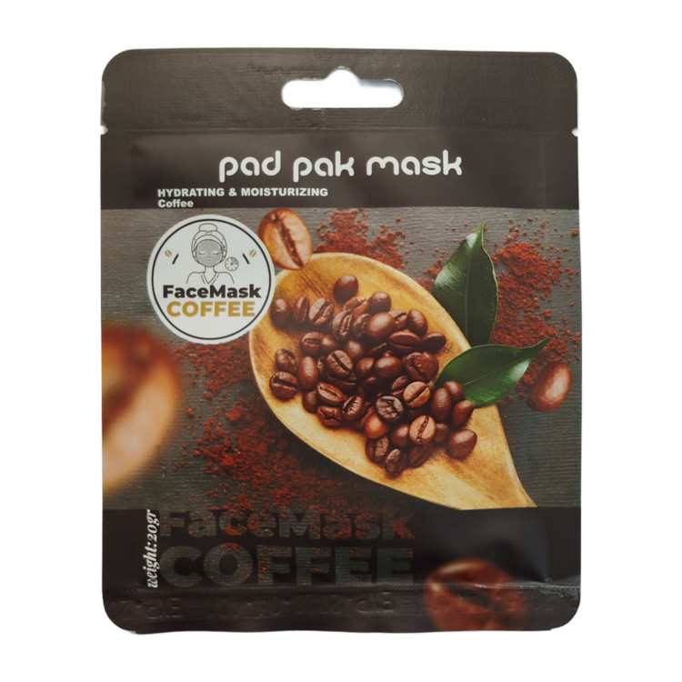 ماسک ورقه ای صورت پد پاک مدل قهوه وزن 20 گرم