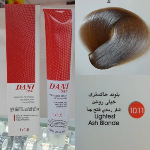 رنگ مو دنی وان رنگ بلوند خاکستری خیلی روشن شماره 10.11 حجم 100 میلی لیتر