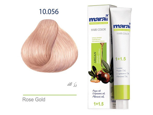 رنگ مو مارال شماره 10.056 حجم 100 میلی لیتر رنگ رز گلد