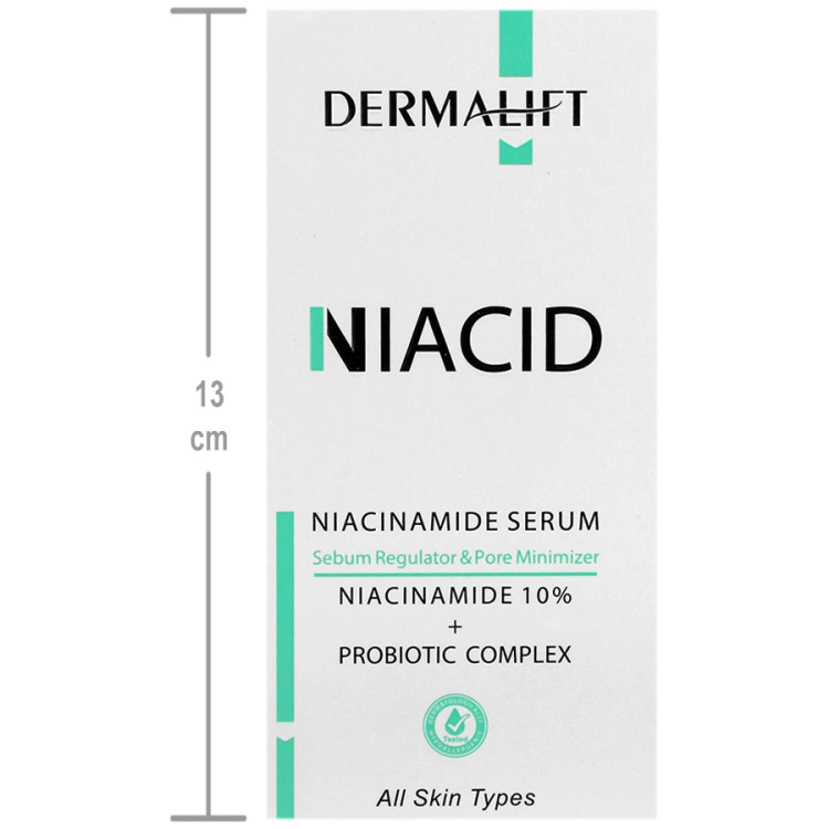 سرم حاوی نیاسینامید درمالیفت مدل نیاسید حجم 30 میلی لیتر